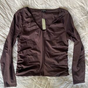 J. Crew Long Sleeve Ruched top